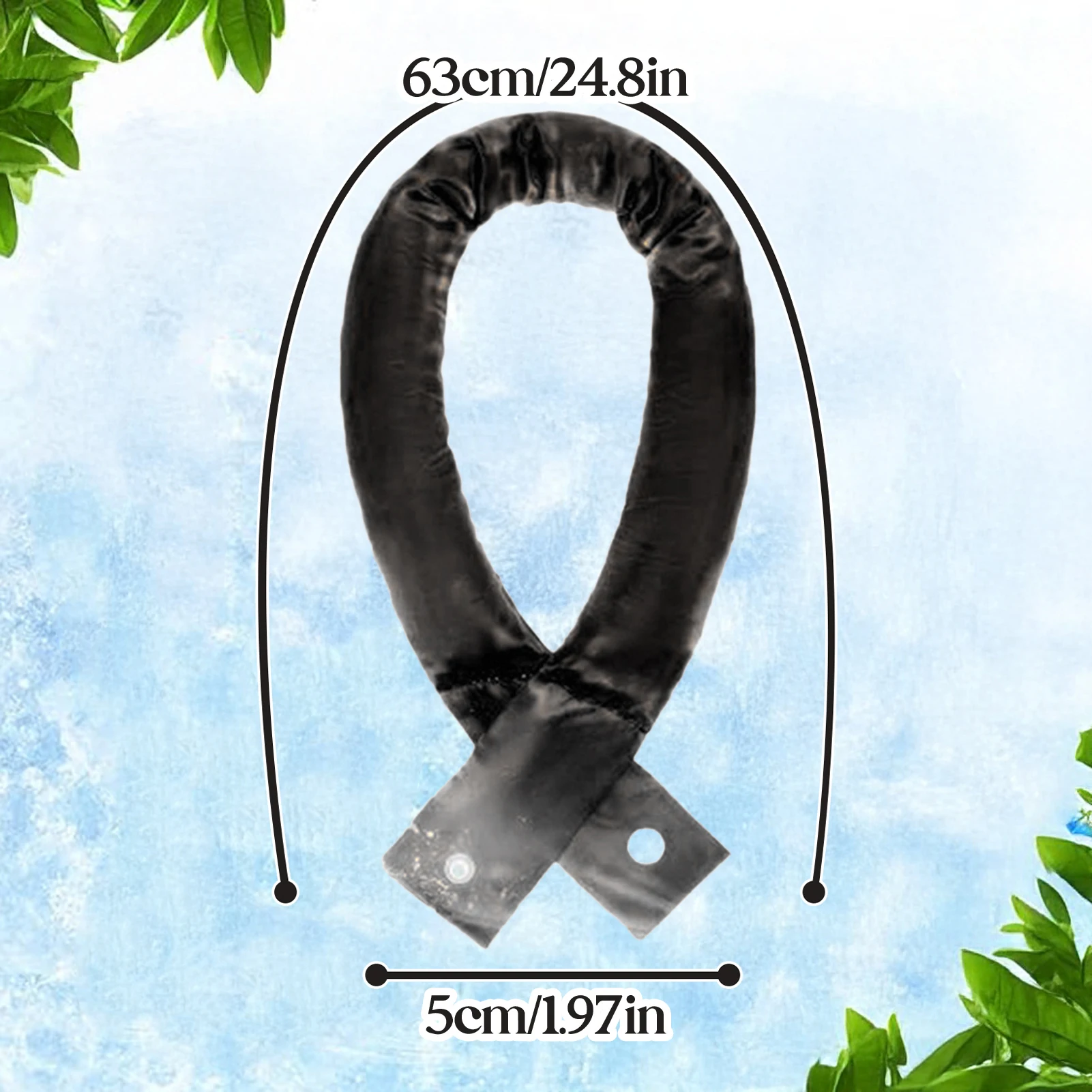 Instant Cooling Scarf Breathable for Summer Heat Relief Snap Closure Cold Neck Wrap Outdoor Sports Towel Durable Lightweight