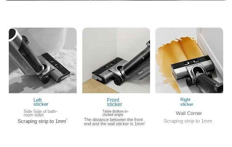 Original    Midea G9 floor washing machine 180-degree lying flat suction and drag integrated household automatic cleaning 0 welt