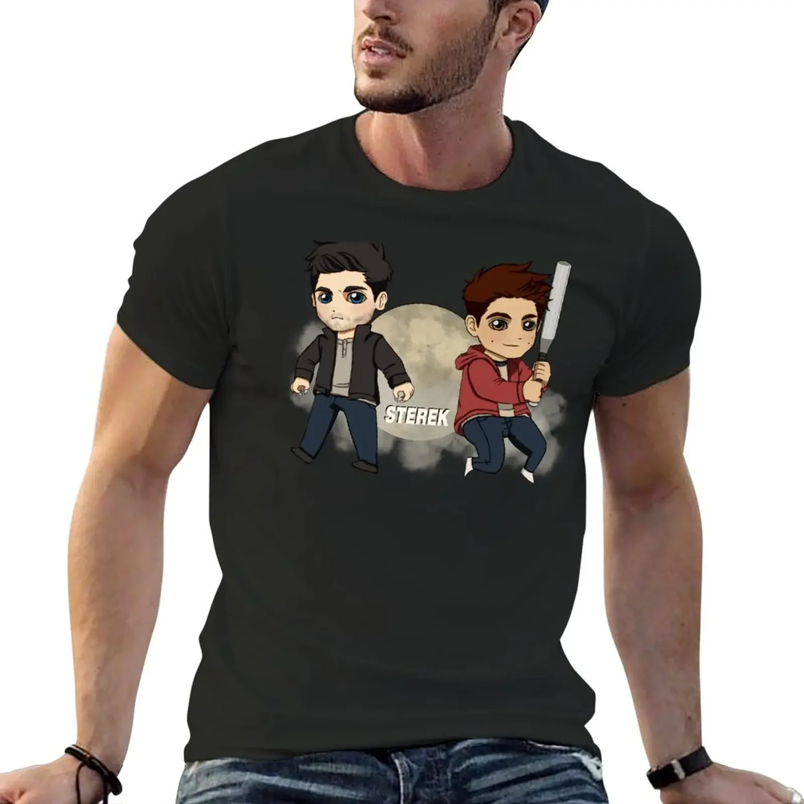 sterek T-Shirt anime Blouse shirts graphic tees customs design your own t shirts men