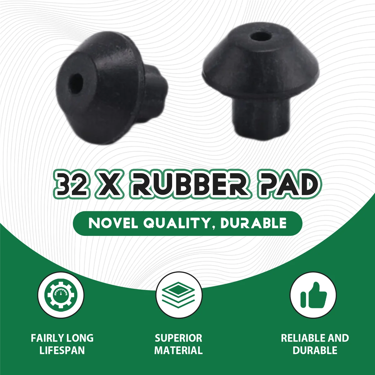 AS62 32 шт. WB2K101 комплект резиновых ножек решетки горелки, совместимый с решеткой Ken-More, замена бамперов, 247410