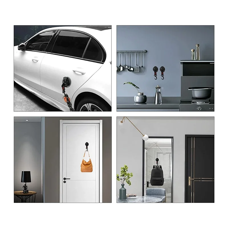 AT43-مرساة كأس الشفط مع مرفق كوب شفط قوي للغاية تصاعد السنانير أكواب شفط متعددة الوظائف للسيارة #4