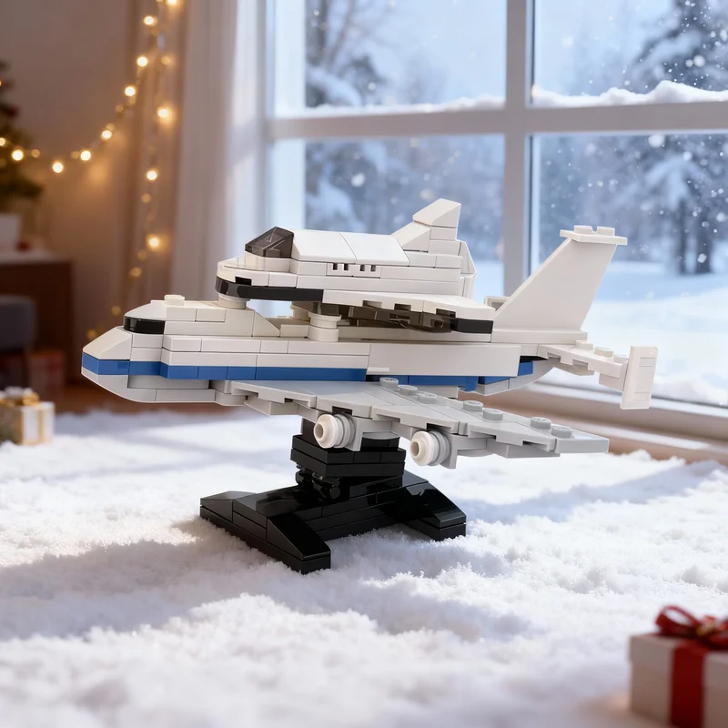 

180 деталей, конструктор MOC «Космический транспортёр», модель самолёта Boeing, развивающая игрушка, рождественский подарок для детей