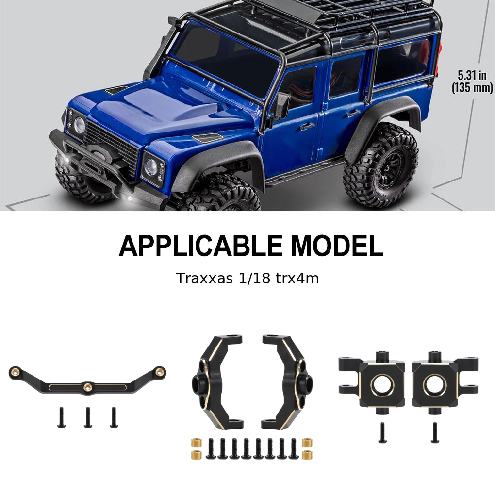 RCGOFOLLOW 1/18 Messing Stärkere Lenkstange RC Upgrade Teil Lenkgestänge Spurstange Für Trx4m RC Auto Teil