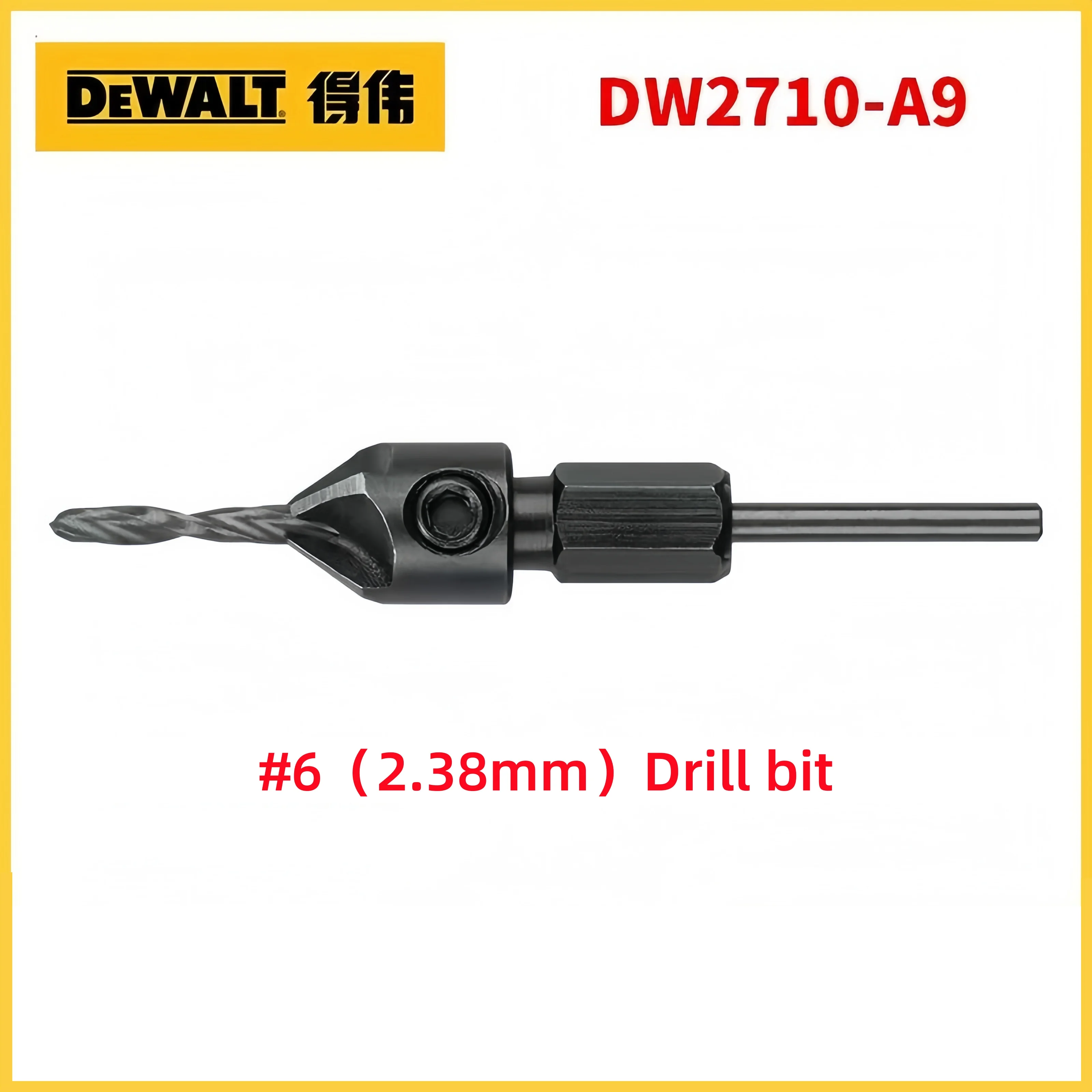 DEWALT DW2700/DW2701/DW2702 2-in-1 Holz-Senkbohrer-Set mit Klappmechanismus 6/8/10mm Langlebige Holzbearbeitungs- & DIY-Werkzeuge – Detail 11