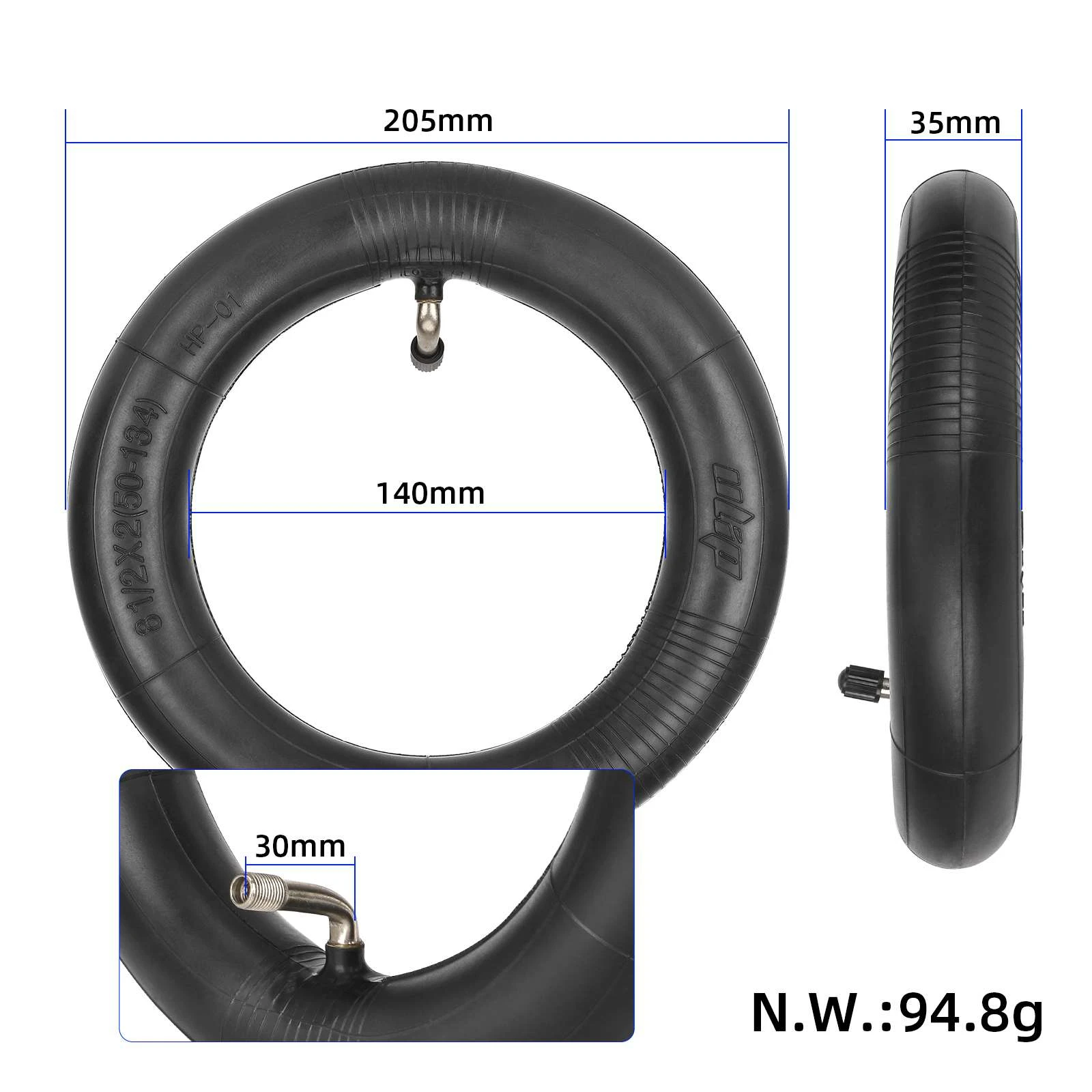 Ulip 8.5 Inches Camera Pneumatic Inner Tube for 8.5x3.0 Tyre 8.5x3 Tire for Electric Scooter VSETT Zero 8 9 Z8 PRO VSETT8 VSETT9