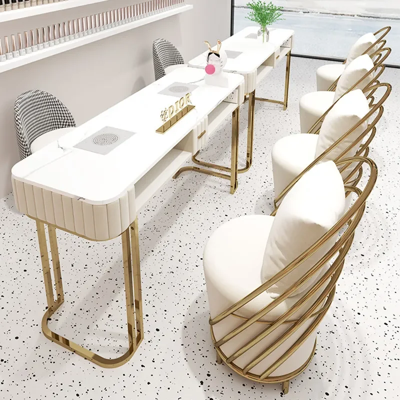 

Creative Modern Nordic Nail Tables Space Saving Nail Table Manicure Unique Mesa Para Manicura Profesional Salon Furniture