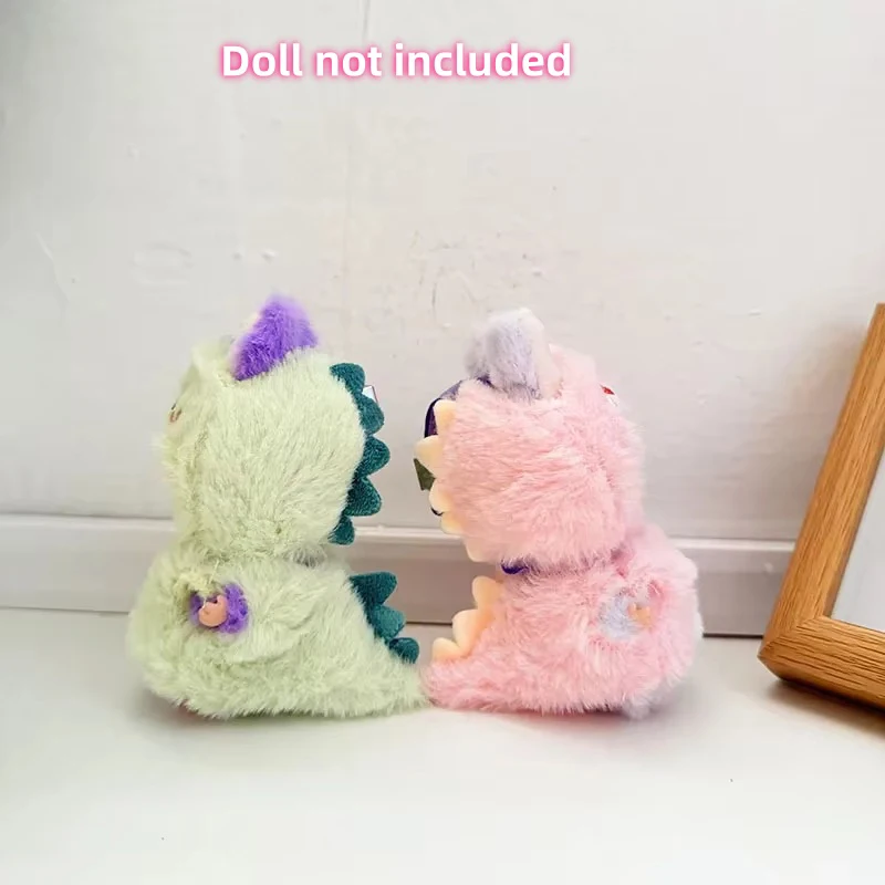 Für Labubu 4.0 Serie Mini Puppe Kleidung Cartoon Niedliche Kleine Biene Hai Plüsch Kleidung DIY Zubehör