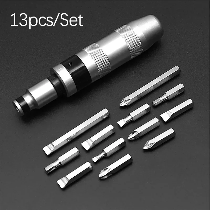 Imagem -06 - Impacto Chave de Fenda Grupo Driver Reversível Dissolvendo Fixadores Enferrujados ou Parafusos Congelados Faça Você Mesmo 13 Pcs
