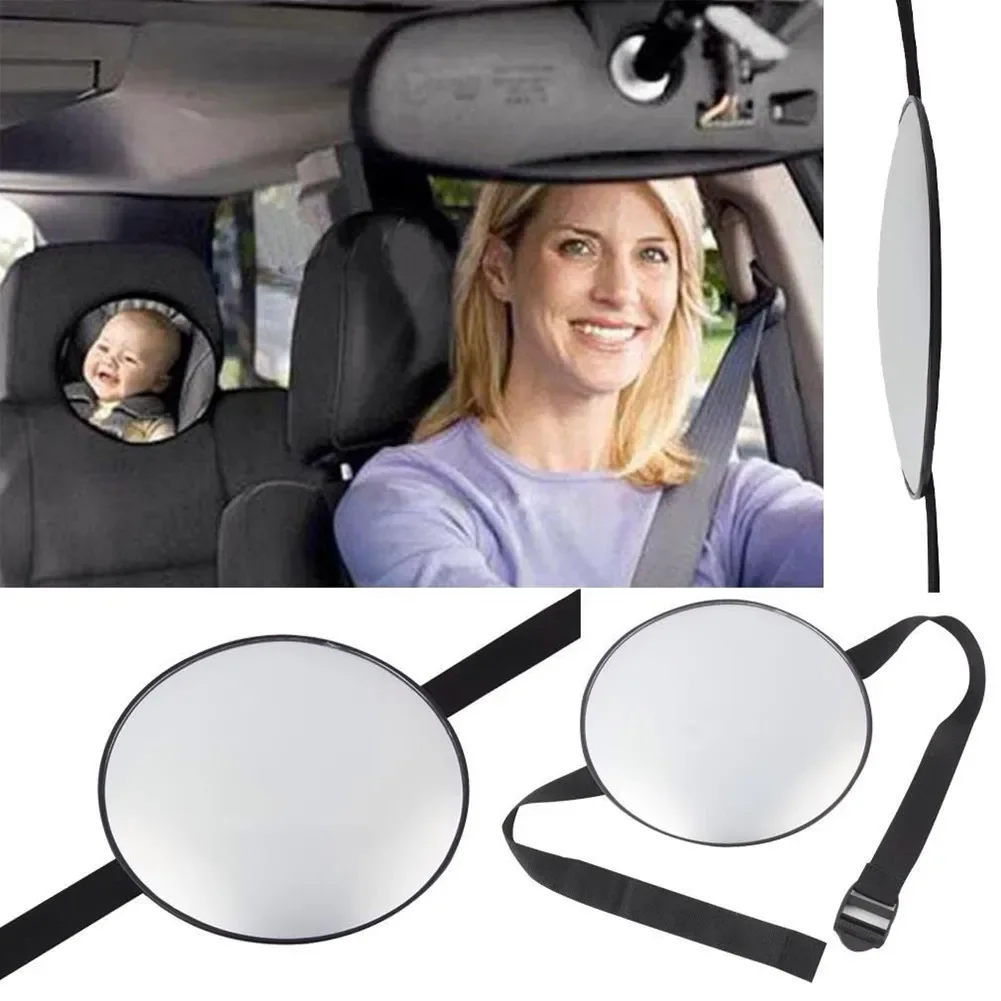 Espejo de coche para bebé de 17x17cm, espejo de seguridad para asiento trasero, protector trasero para bebé, cuidado infantil, Monitor cuadrado de seguridad para niños, Interior del coche