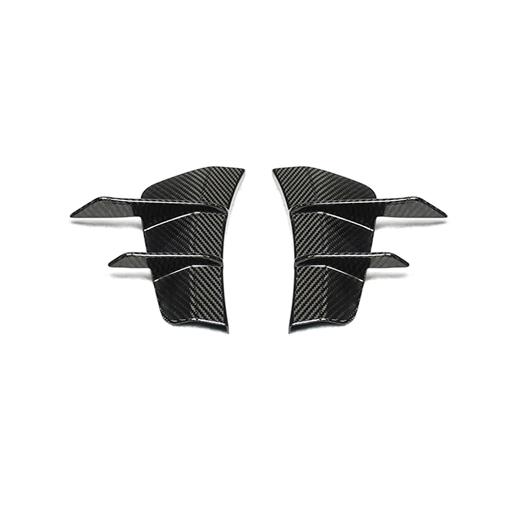 Front Bumper Canards Spoilers Compatible with Mercedes-Benz AMG C43 W205 Dry Carbon Fiber
