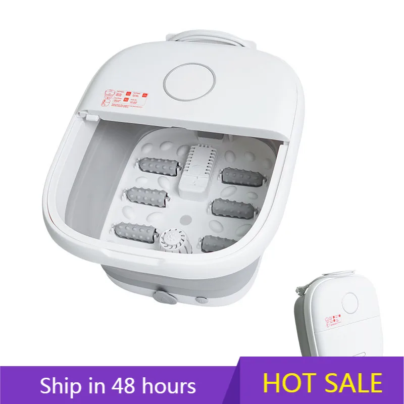 

YTYIN New Style Electric Folding Foot Spa Plastic Basin Pedicure Machine With Heat Bubbles Massager And Detox Features