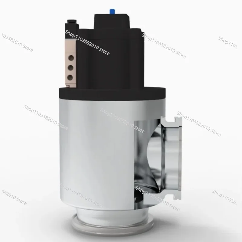 high vacuum pneumatic flapper valve angle valve gas control