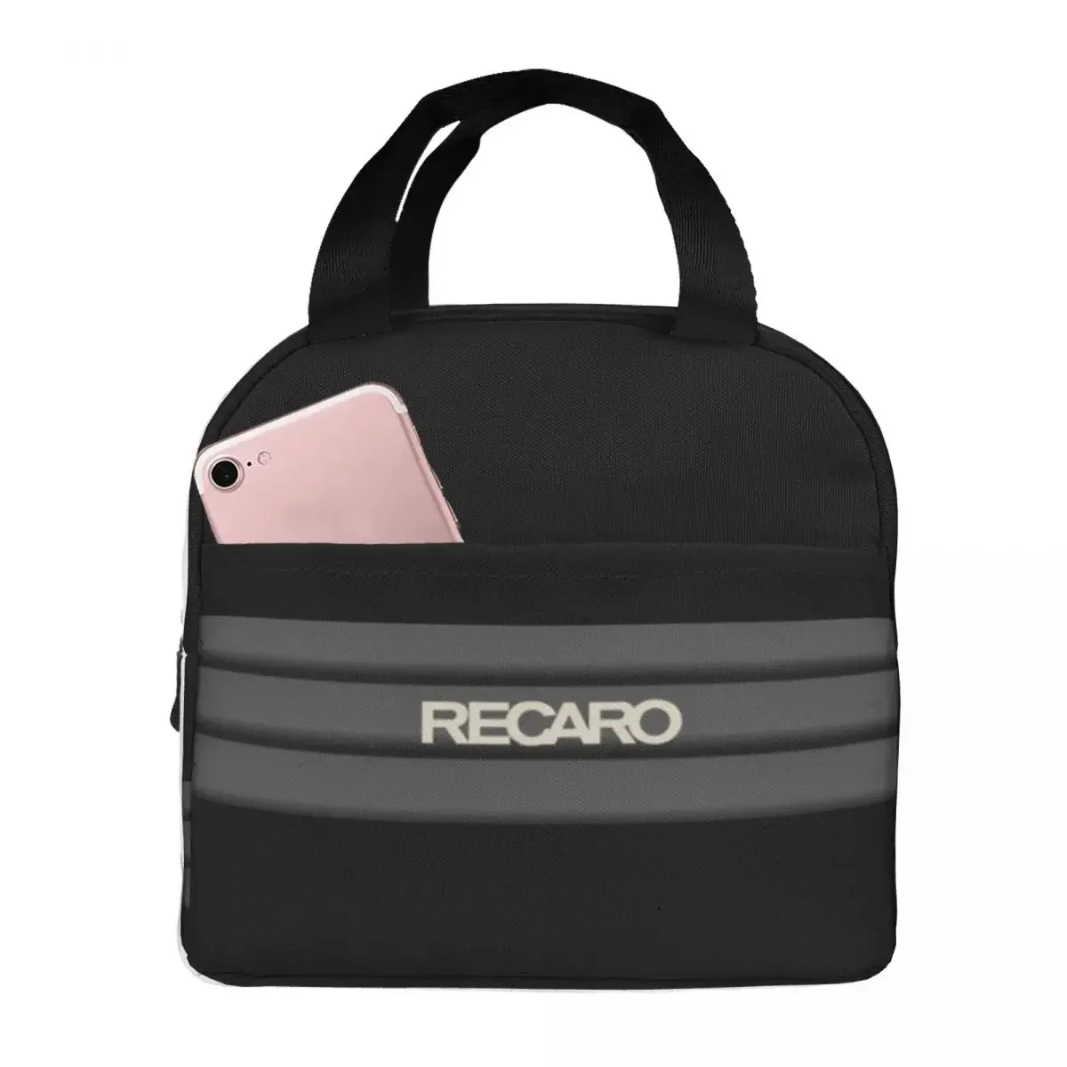 

Recaros Logo Insulated Lunch Box for Women Reusable Thermal Cooler Lunch Bag School Food Picnic Container Tote Bags