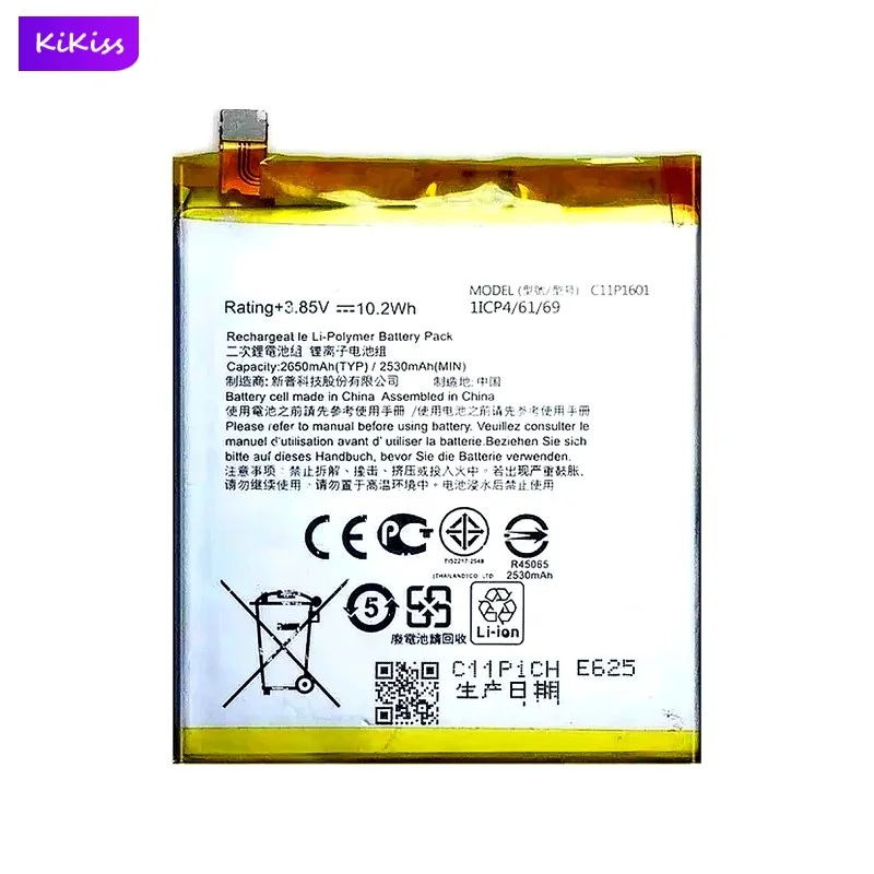 C11P1601 Mobile Phone Battery For ASUS ZenFone 3 ZenFone3 ZE520KL 2650mAh Real Capacity