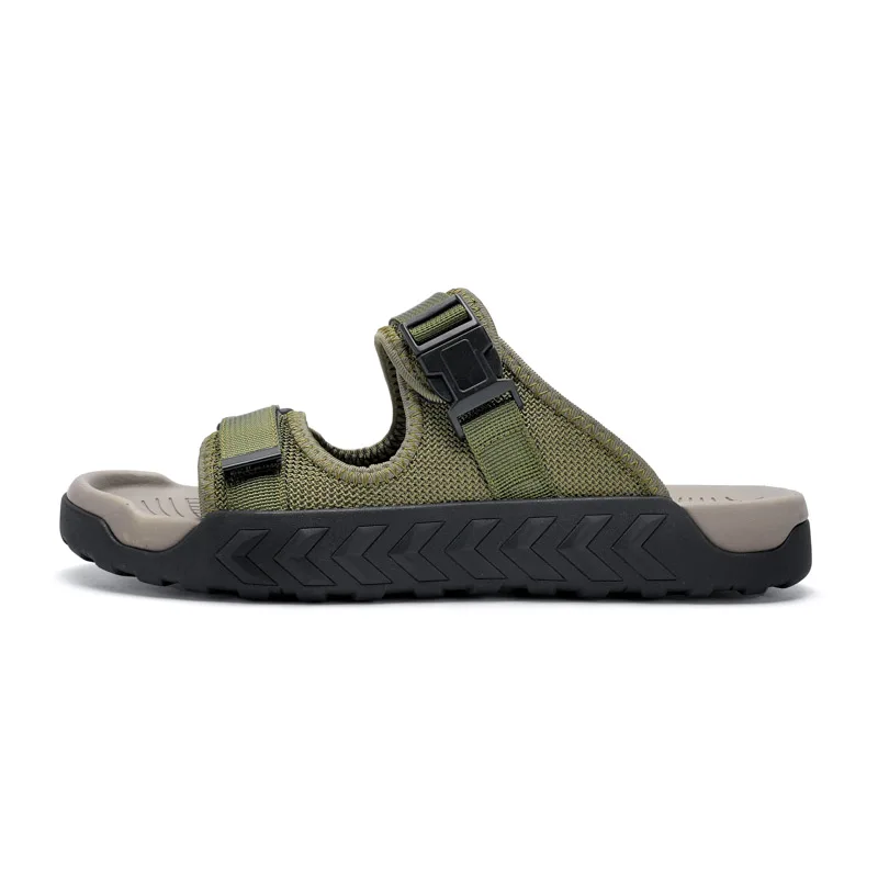 Nieuwe Heren Sport Slippers Outdoor Dikke Bodem Ademende Slippers Strand Sandalen Zomer Casual Schoenen Heren Comfortabele Sandalen