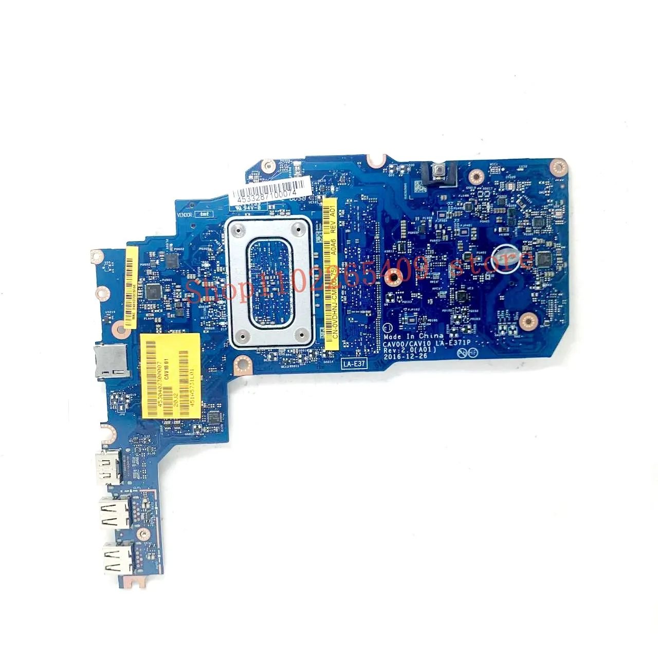 

CN-0VDHNJ 0VDHNJ VDHNJ Mainboard CAV00/CAV10 LA-E371P For Dell 3189 Laptop Motherboard With SR2Z7 N3350 CPU 100% Full Tesed Good
