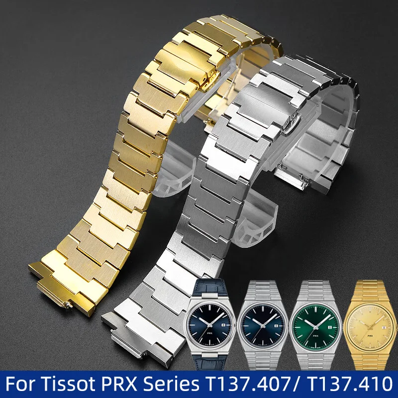 

stainless steel watch band for Tissot Tissot PRX series super player T137.410/407 Men's women's Bracelet watch accessories strap