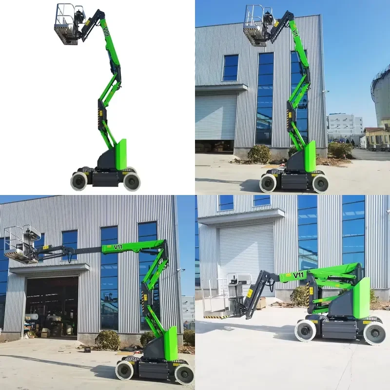 YG Articulated Boom Lift 10m 12m To 22m Four-wheel Drive Telescopic Boom Lifts Lifter Aerial Work Lift Platform Spider Lifter