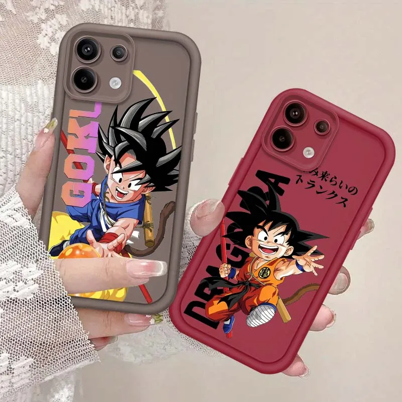 

Luxury Anime Son Gohan For Xiaomi Mi Poco X3 X4 X5 X6 M4 M5 M5s M6 F4 F5 F6 Pro GT Plus 5G Eye Ladder Phone Case