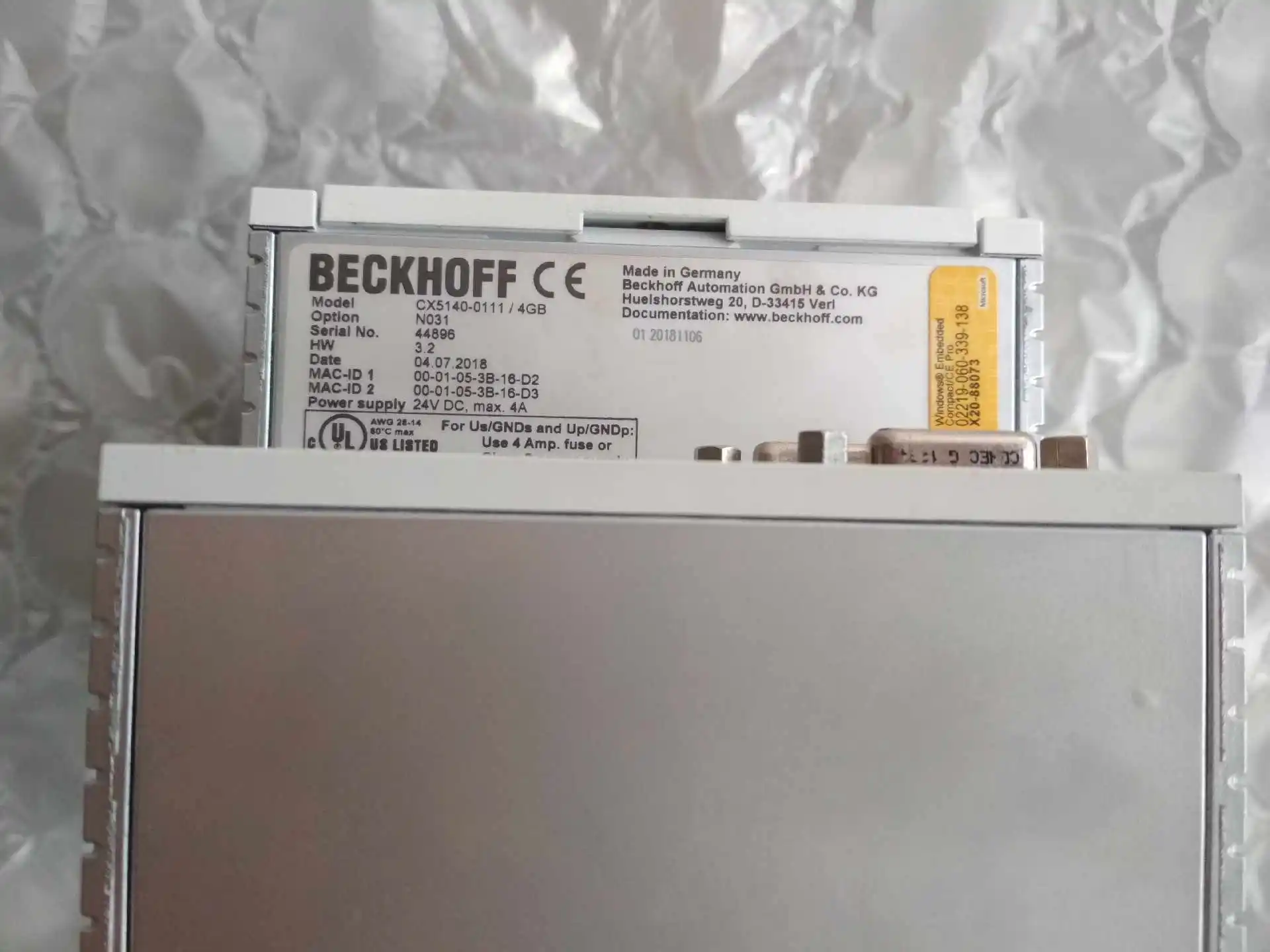 CX5140-0111 Modul PLC untuk Beckhoff