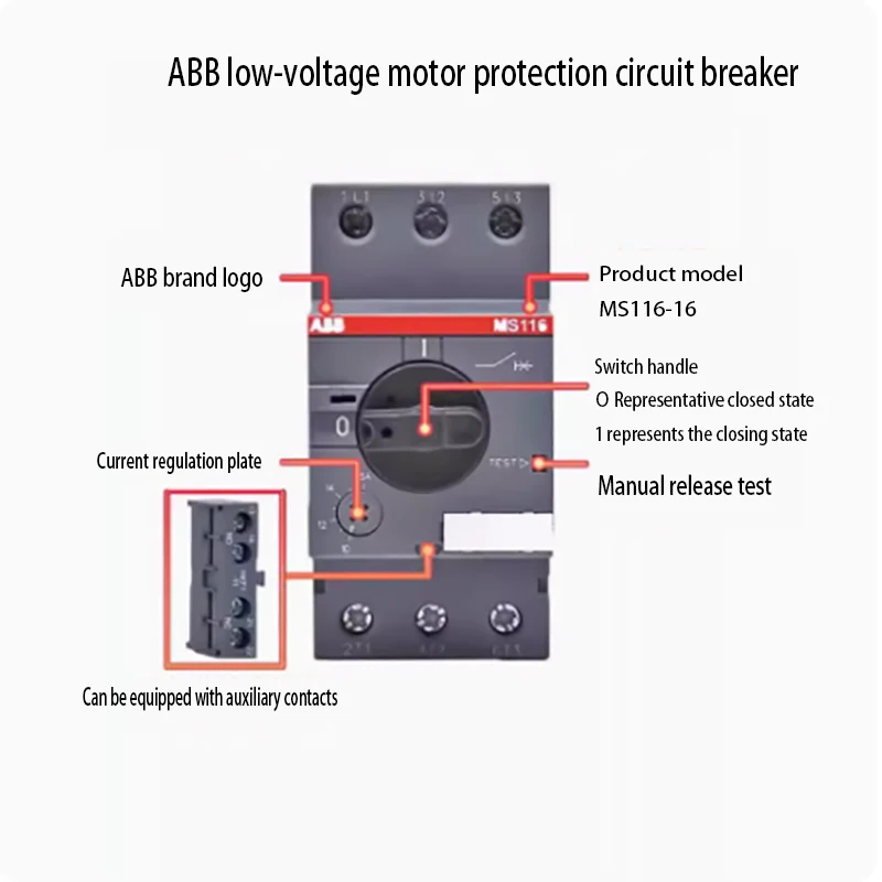 Interruptor do protetor do motor ABB, motor