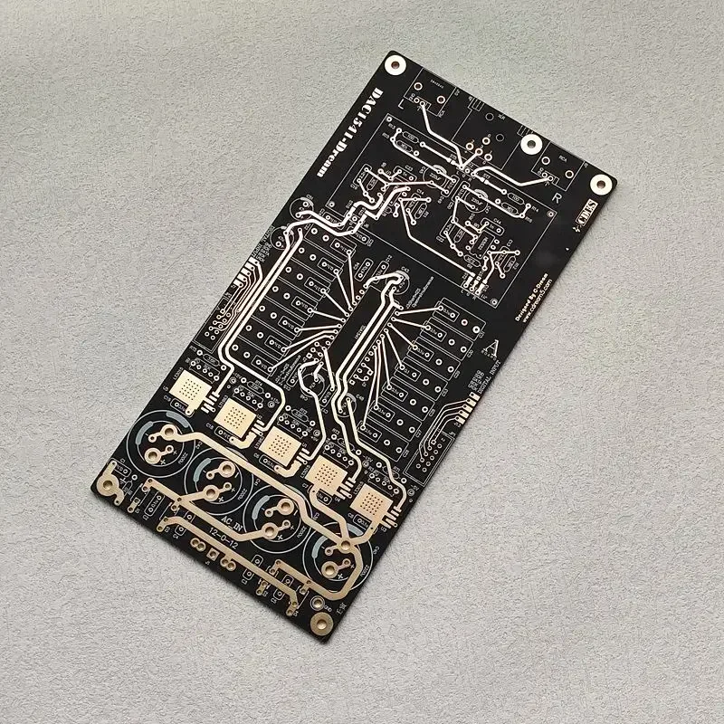 第2版-tda1541ベースの純デコードボード、金メッキ配線、金線バージョン