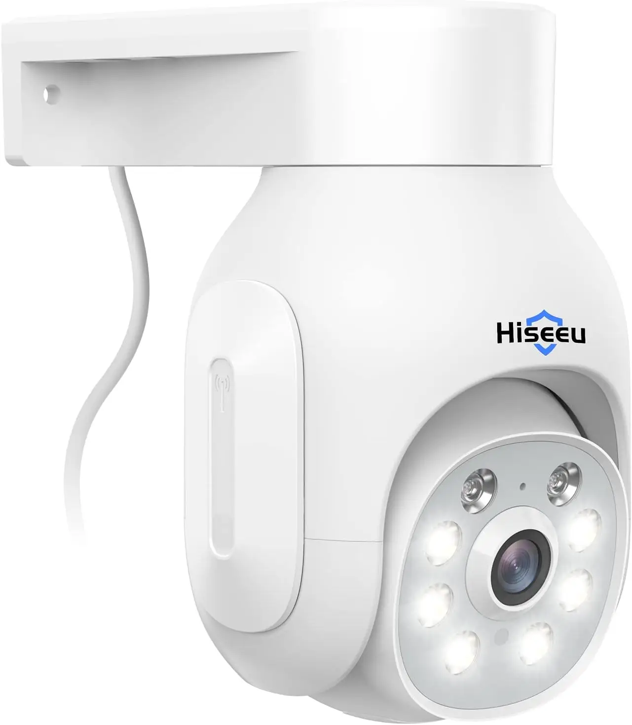 

Wireless Outdoor Security Camera 3MP Night Vision WiFi, 360° Pan&Tilt, Motion Detection, Siren Alarm, 2-Way Audio, IP66