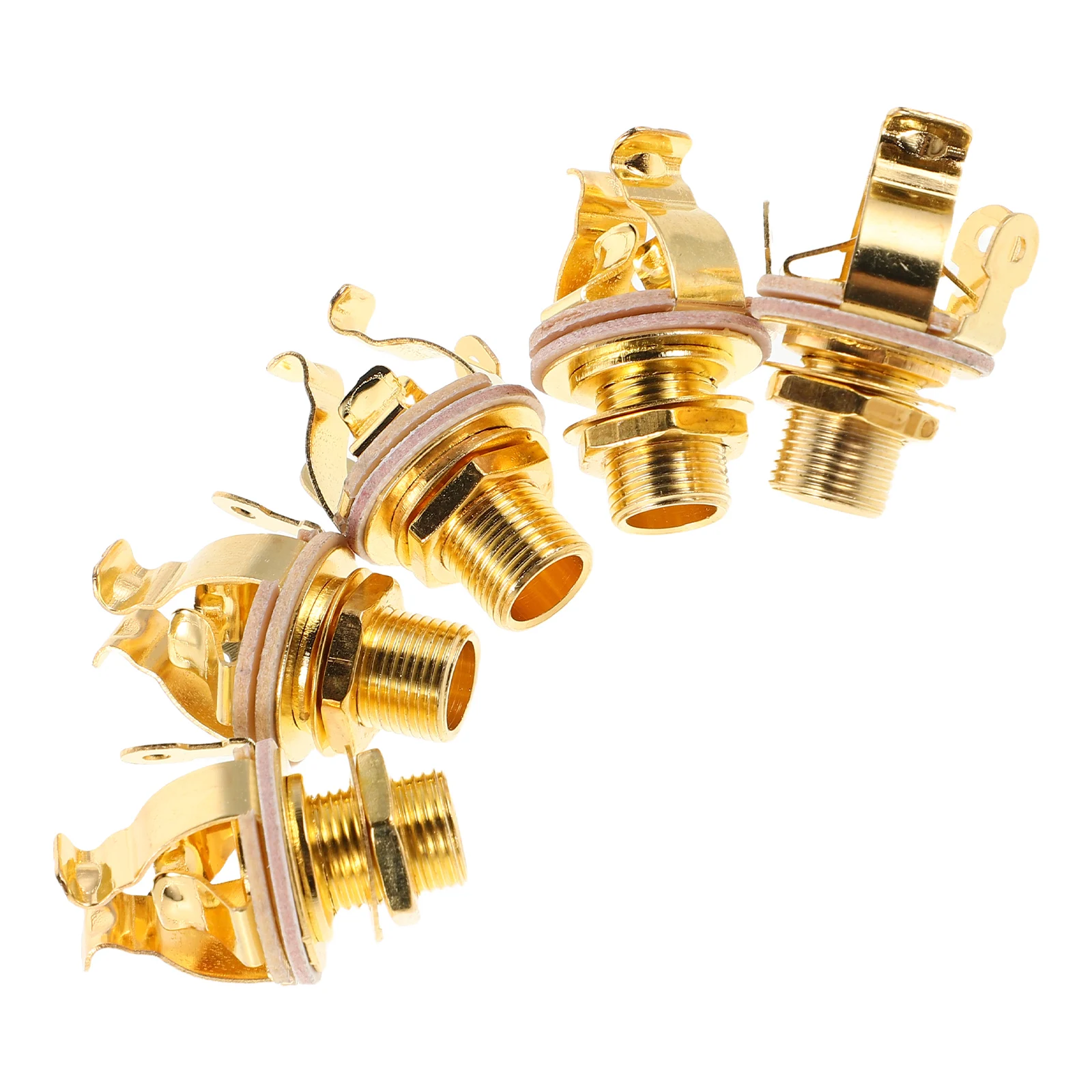 

5Pcs Bass Guitar Pickup Durable Output Socket Electric Guitar Accessories Female Jack Install Easily Connect Audio Devices