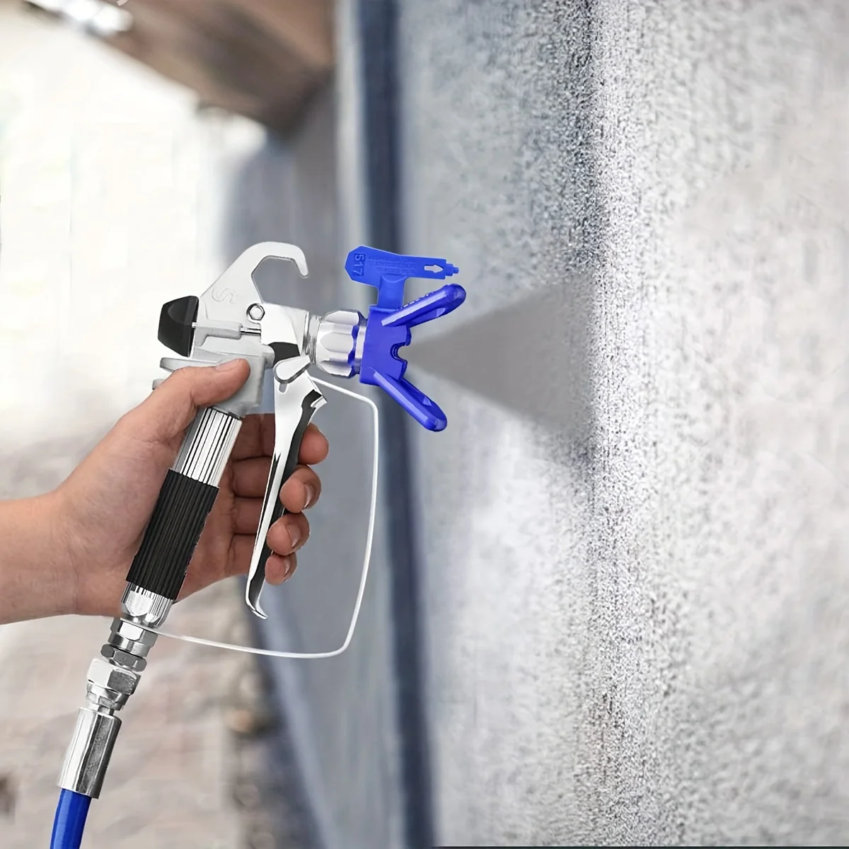 1 Set 3600PSI High-Pressure Airless Paint Spray Gun Kit for Precision Car & Wall Painting.