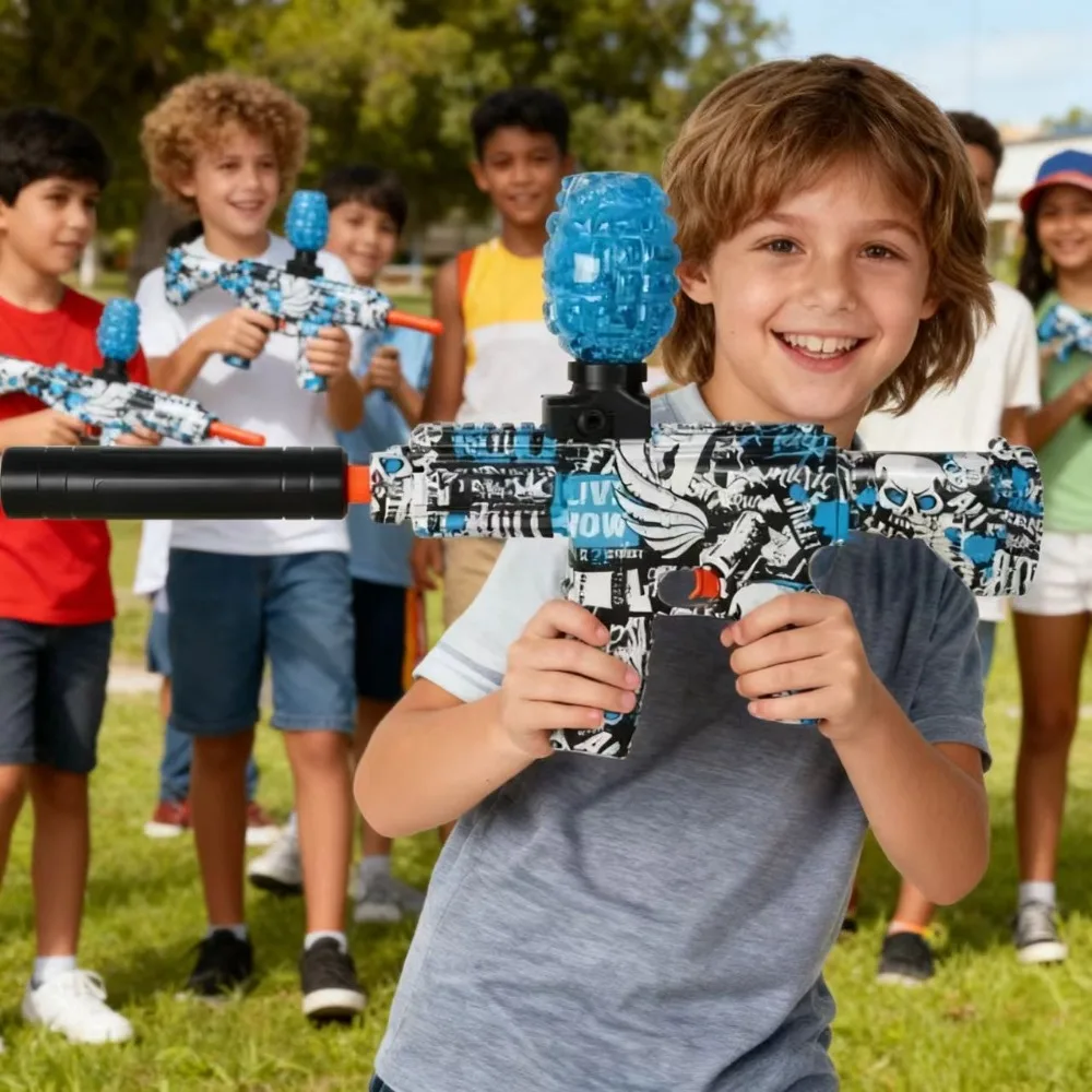 Elektryczny pistolet na kulki wodne do zabawy na zewnątrz, automatyczny, strzelający ciągle, pistolet airsoftowy, broń do rozpryskiwania, pistolety zabawkowe CS dla dorosłych i dzieci.