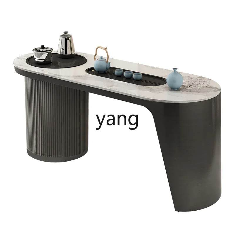 

LTT tea table and chair combination simple home living room creative kung fu tea set integrated