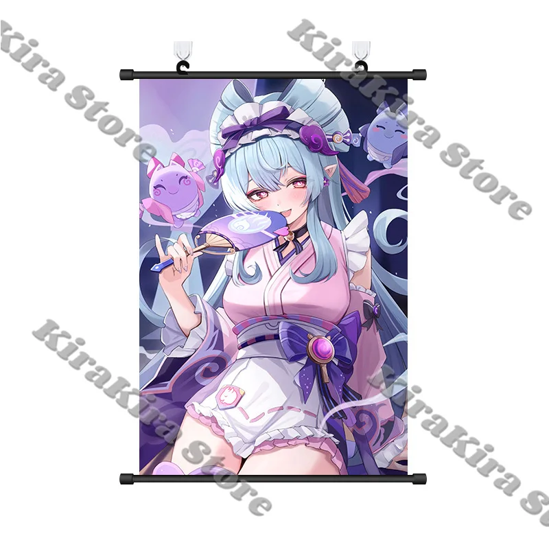 يوميميزوكي ميزوكي ملصق صورة معلقة جينشين تأثير أنيمي خلفية تأثيري جدار التمرير بلاي بيل غرفة المعيشة ديكور هدية