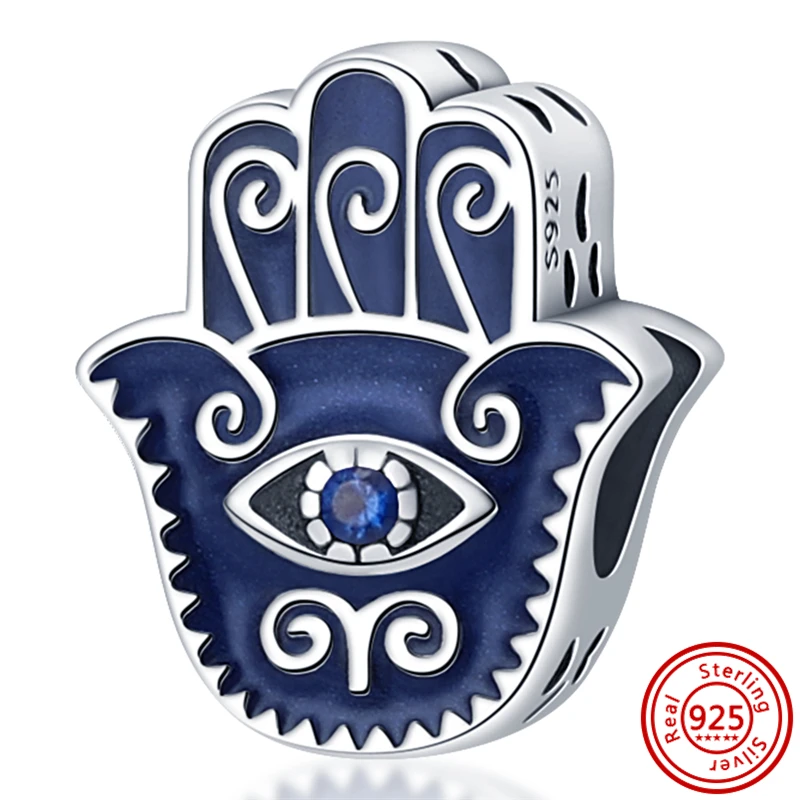 2026 Heißer Verkauf Charms Perle 925 Sterling Silber Blauer Schmetterling Leuchtender Glühwürmchen-Anhänger Passend für Armreif Armband Halskette DIY Schmuck