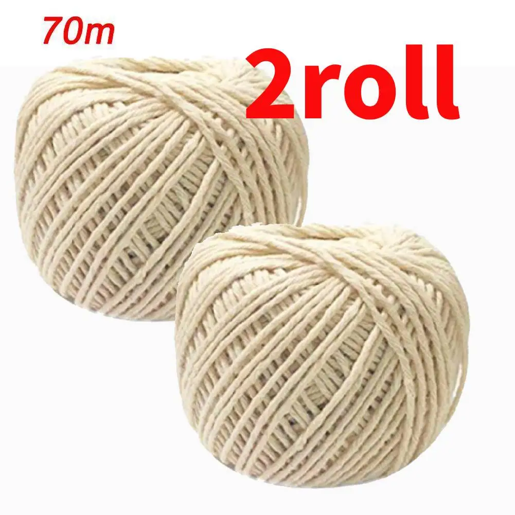 2pcs Cooking Tools Butcher's Cotton Twine Meat Prep Trussing Turkey Barbecue Strings Meat Sausage Tie Rope Meat Prep Trussing
