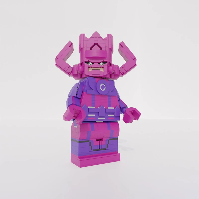 1077pcs MOC Super Heroes Galactuses Buildable Figure Marveler Cosmic Character Design DIY Building Blocks Birthday Toys Gift