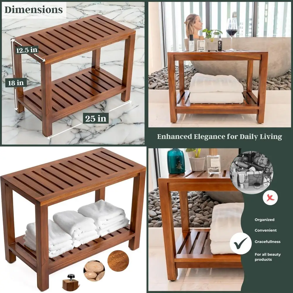 Teak Shower Bench 2…