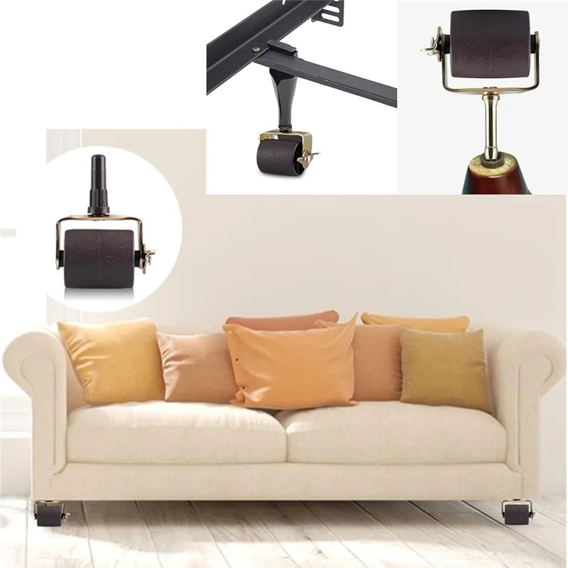 ABMH-voor bedframe wielen rollen vervangende onderdelen voor bedwielen zware capaciteit met remmen