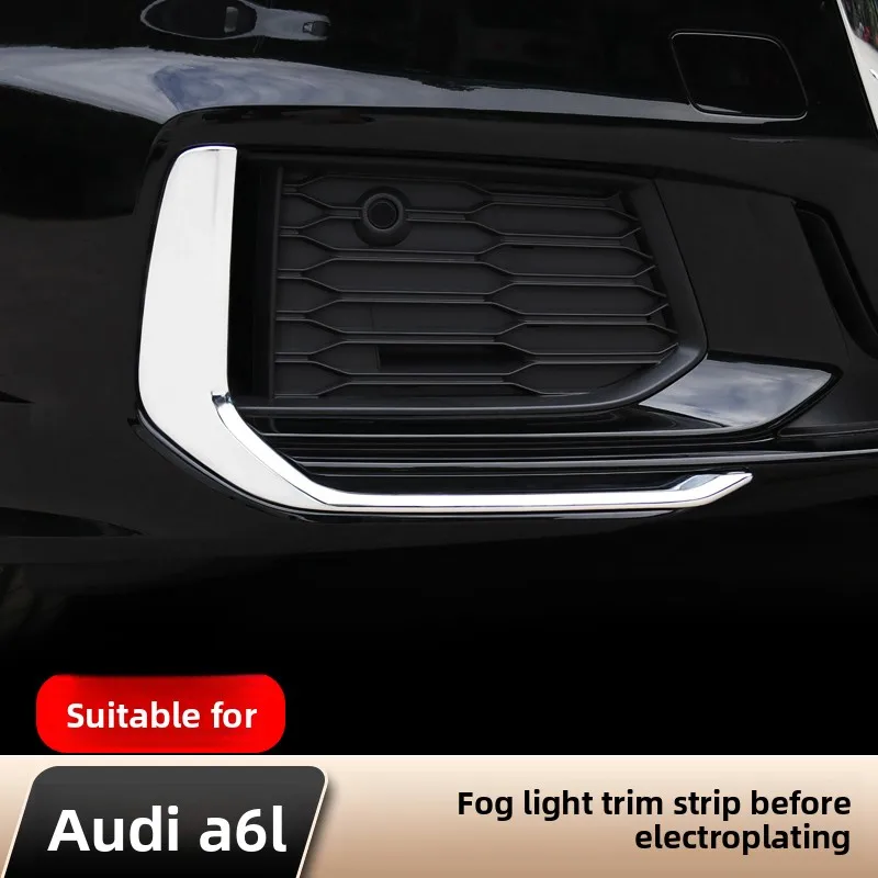 Dynamic front fog lamp decorative frame bright strip front bar anti-scratch sticker modification