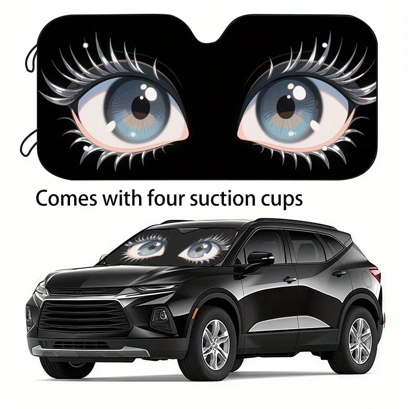 

1pc Funny And Humorous Animal Car Sunshade 2 Sizes To Choose From Universal Style, Holiday Gift Choice Car Windshield Sunshade,