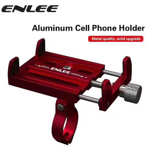ENLEE Aluminum Alloy Mobile Phone Holder Motorcycle Bicycle Riding Shockproof Fixed Navigation Mobile Phone Holder