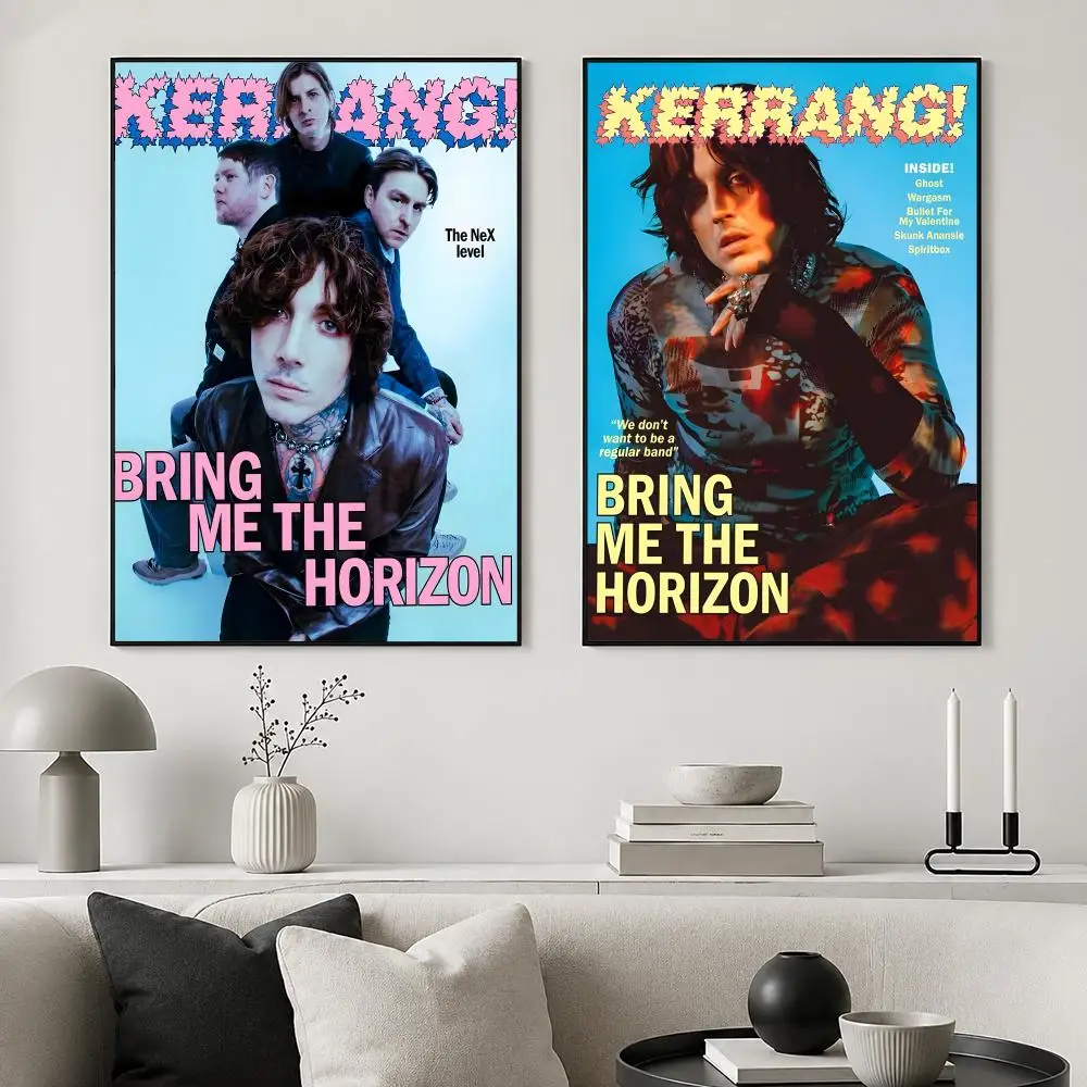 Band Bring Me the Horizon Poster posters for bedrooms and living rooms high definition cartoon movie-themed wall art.