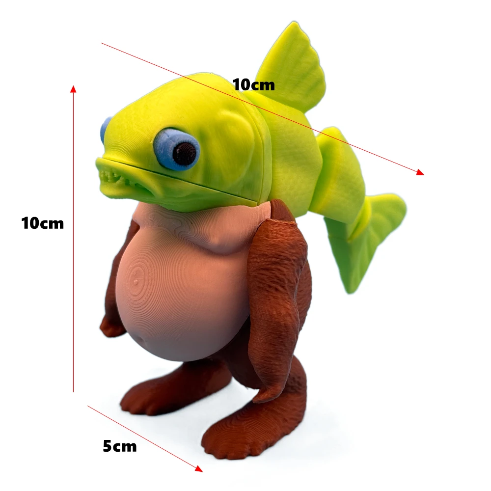 لعبة Brainrot الإيطالية ثلاثية الأبعاد دمية مطبوعة تونغ تونغ صحور الشكل Tralalero Tralala القرش تمثال مكتب حلية هدايا ديكور المنزل #6