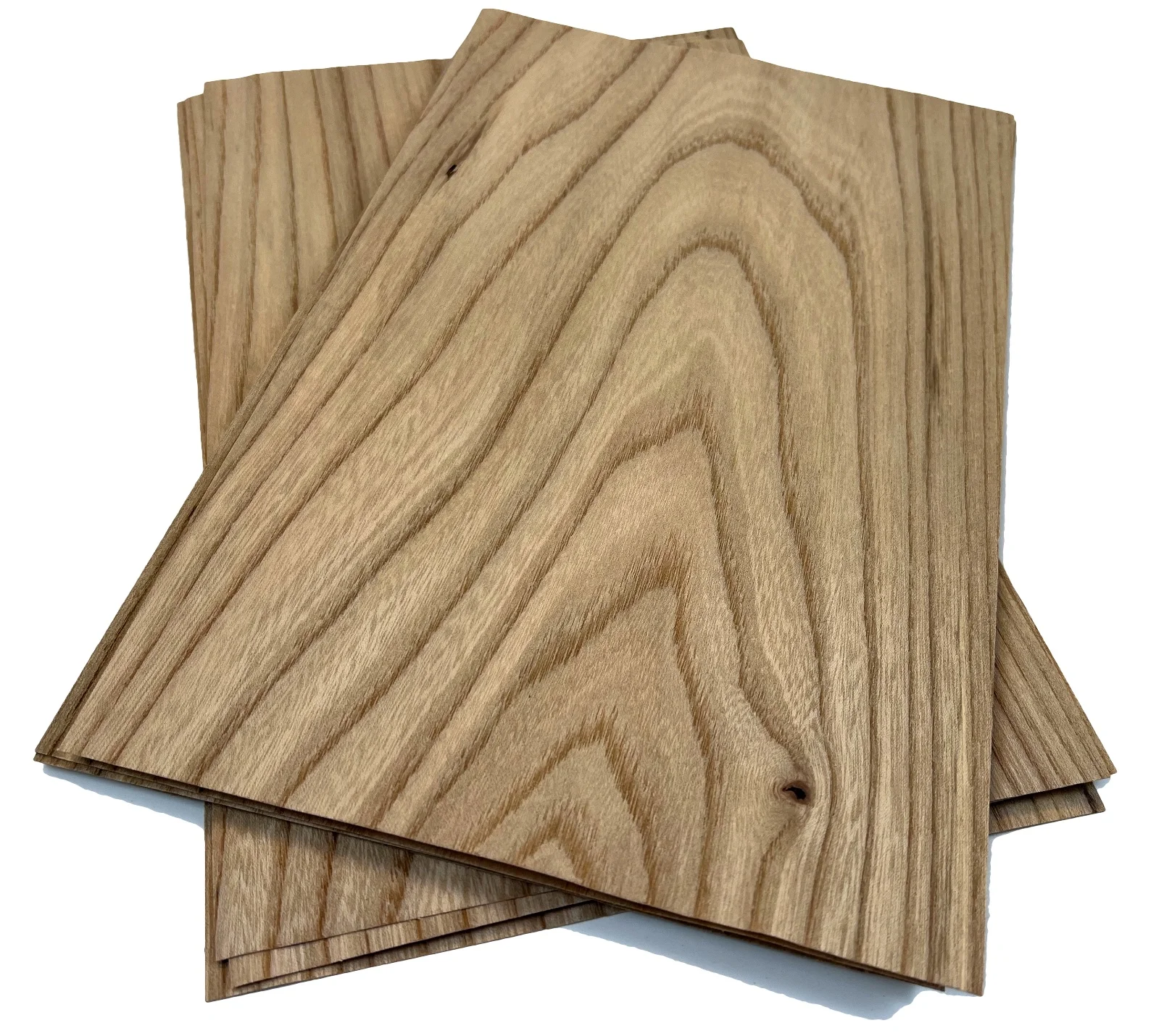 

6pcs/lot L:300x180mm T:0.4-0.5mm Natural Elm Patterned Wood Veneer Furniture Decorative Marquetry Art veneer