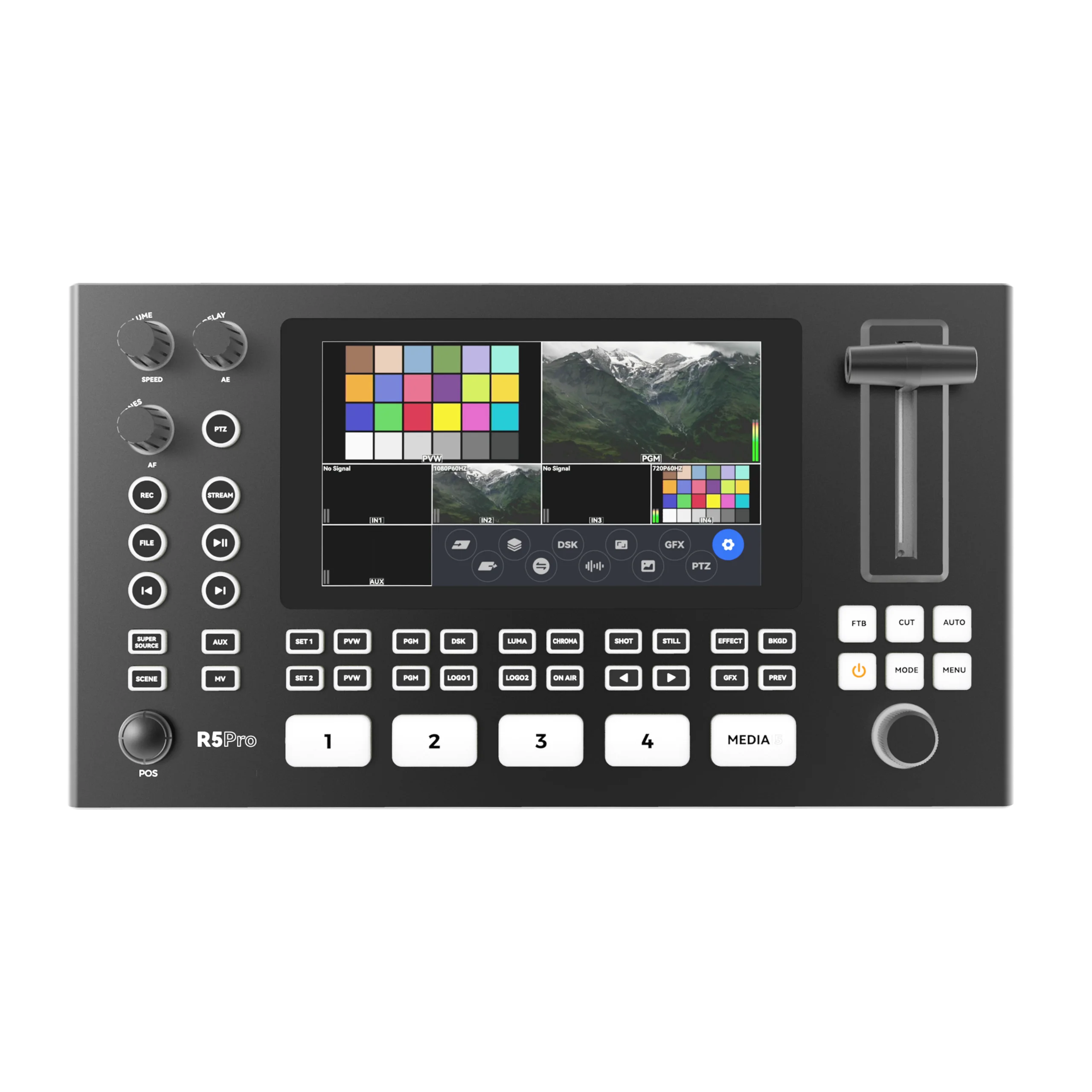 Neolive R5pro R5 Pro Live Streaming Switcher Support Lossless Stream Third Overlay Built in Uvc Media Player