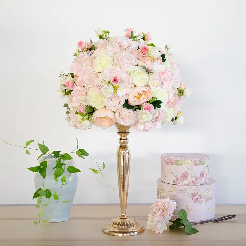 

Artificial Fake Roses Flowers Wedding Party Table Centerpiece Decorative Flower Arrangement Backdrop Decoration Floral