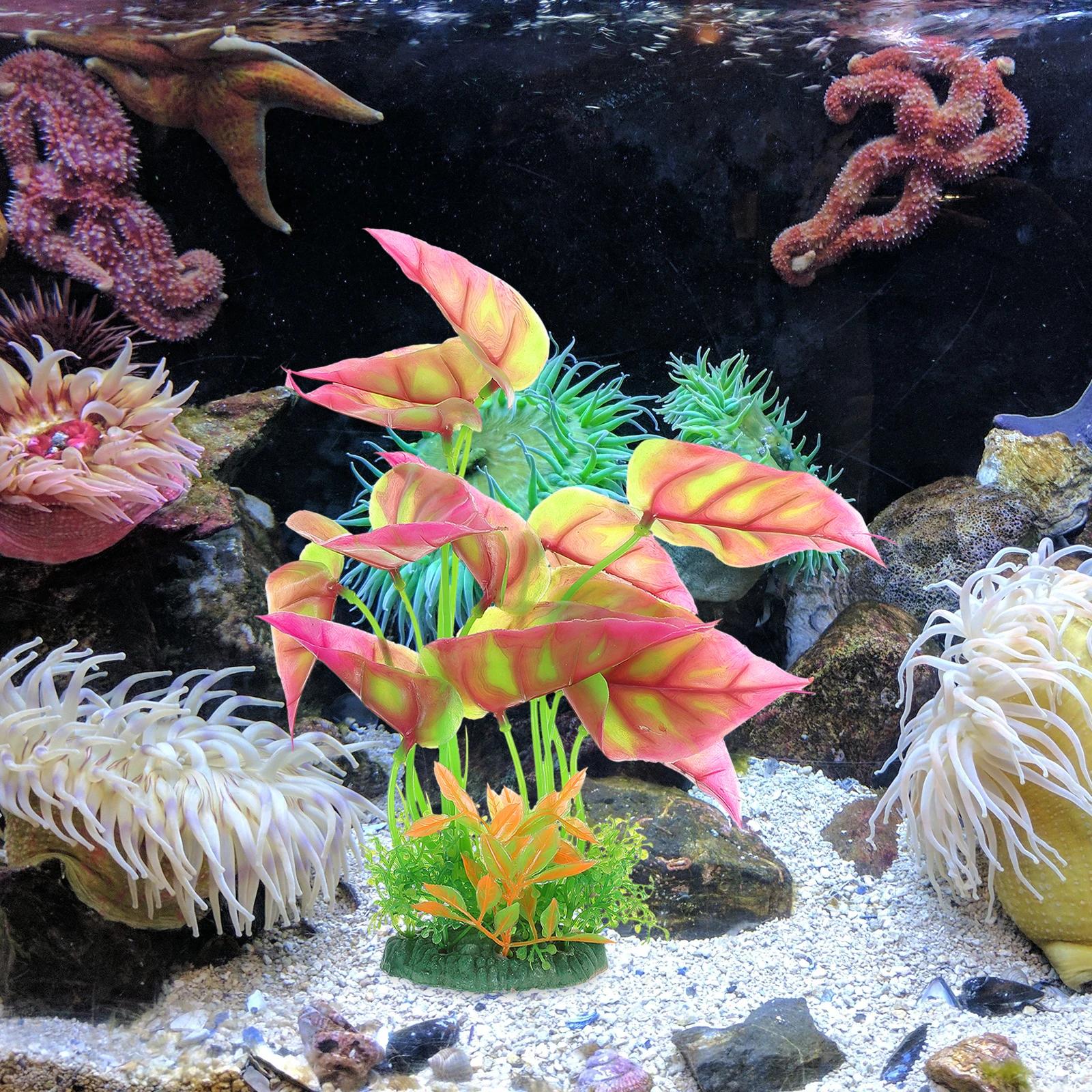 

2pcs Lifelike Aquarium Plants Artificial Decorations Water Plants For Freshwater Plant Accessories Tank Ornaments Easy Clean
