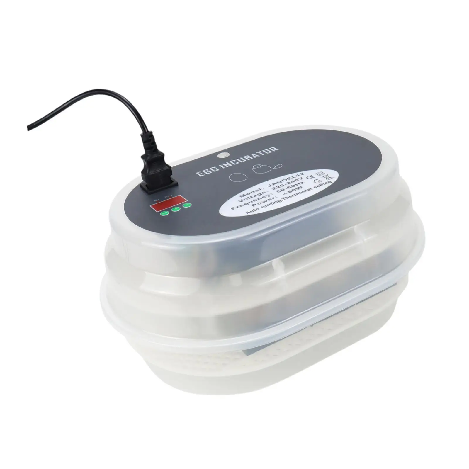 

Инкубатор для яиц для инкубации цыплят, тестер для яиц, поворот на 360, автоматический поворот для яиц для попугаев, большинства яиц, птиц, курицы, индейки