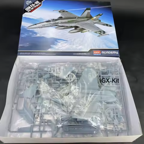 Academy 12565 1:72 Scale F-18 F-18E F/A-18E VFA-195 Super Hornet Fighter Jet Aircraft Hobby Plastic Model Building Kit