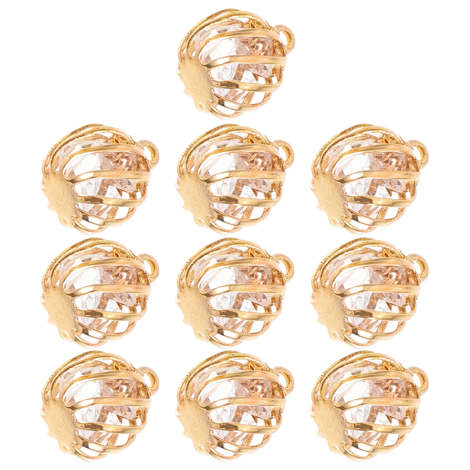 

10 Pcs Charms DIY Jewelry Kits Bracelet Necklace Earrings Charm Bracelet Making Kit Accessories Hollow Beads Custom Pendant