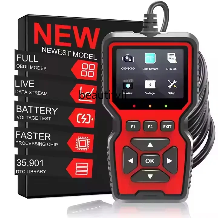 Asmt42多機能V519 obd2車両診断機スキャナー 車両検出コード読み取り故障診断機